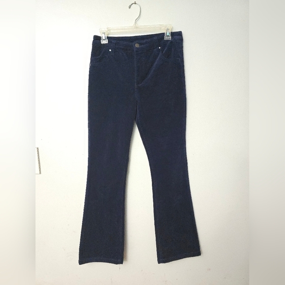Tribal Women’s Corduroy Pants Size 6 Stretch Straight Leg Blue Academia - Picture 1 of 10